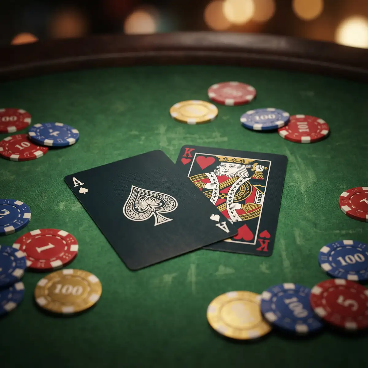 Mesa de blackjack en vivo con crupier profesional